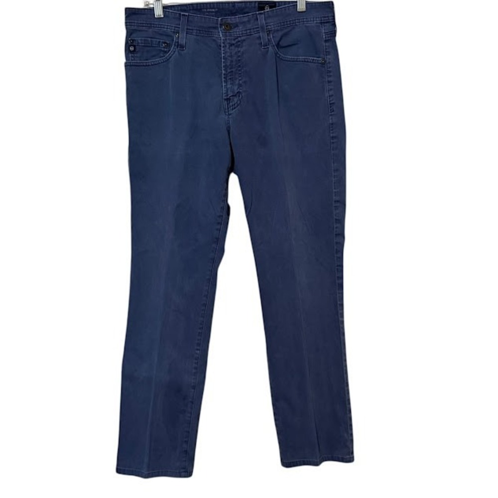 AG Adriano Goldschmied The Everett Slim Straight Blue Chino‎ Pants Mens 34